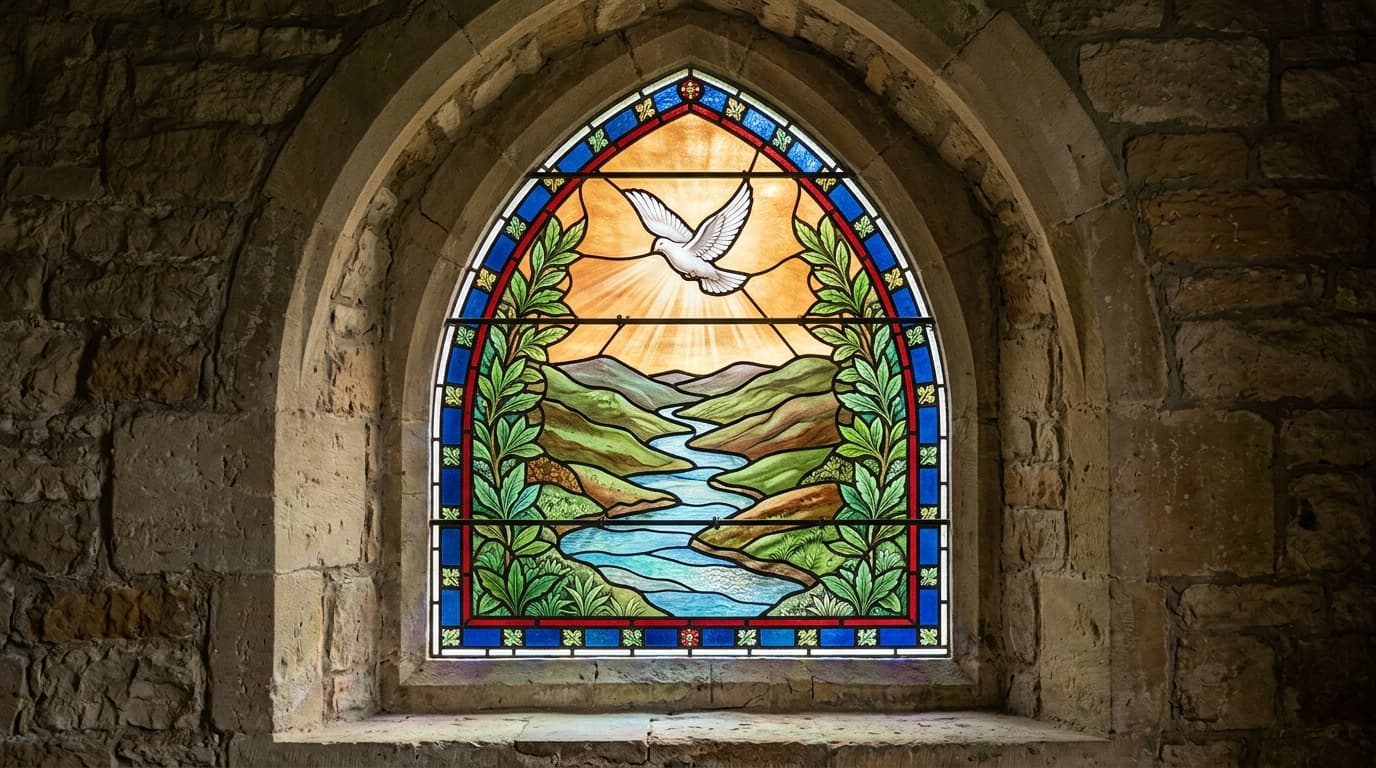 Church & commemorative glass: illustrative concept