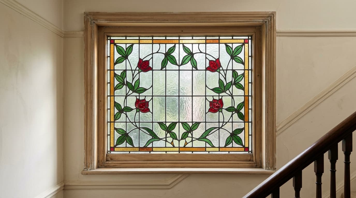 Stained glass windows: illustrative concept